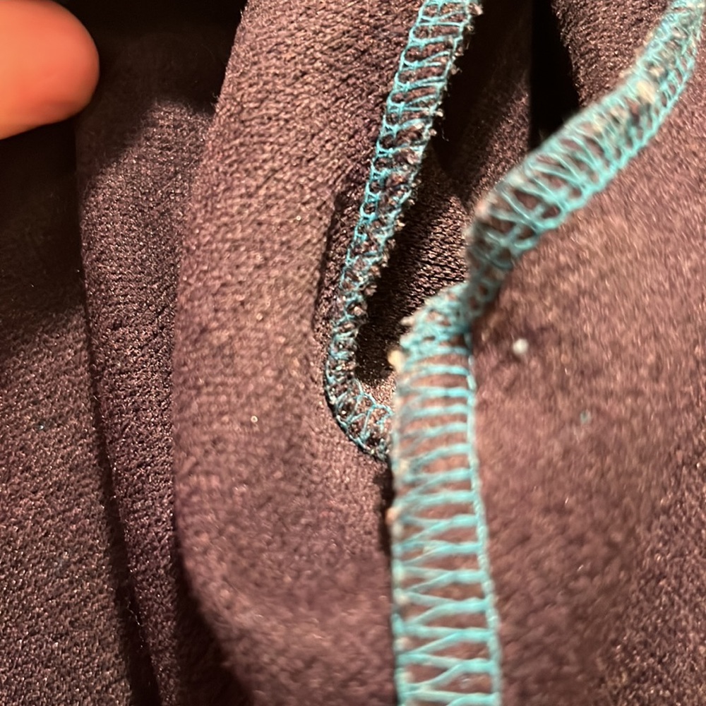 Coldwater Creek cardigan jacket. Chevron blue, green & black. Medium. GUC - Picture 5 of 9